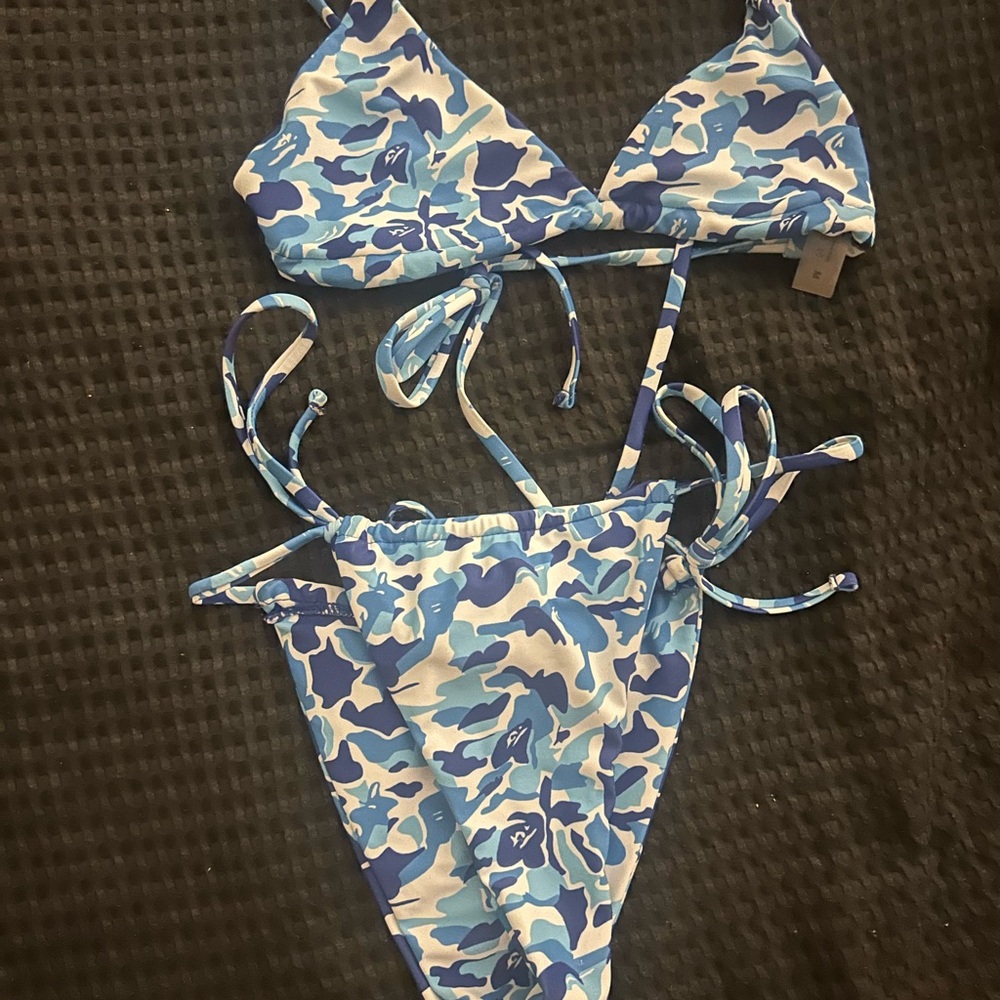 Swim Camo Bikini - Blue